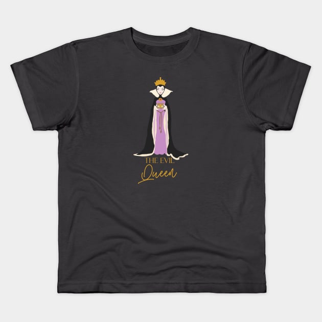 Evil Queen Kids T-Shirt by littlemoondance